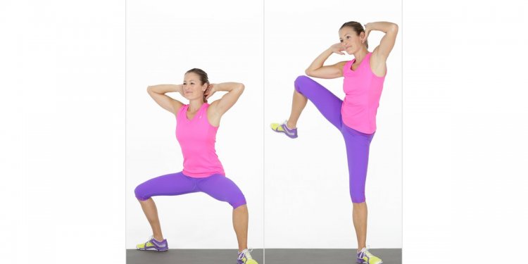 Sumo Squat and Side Crunch