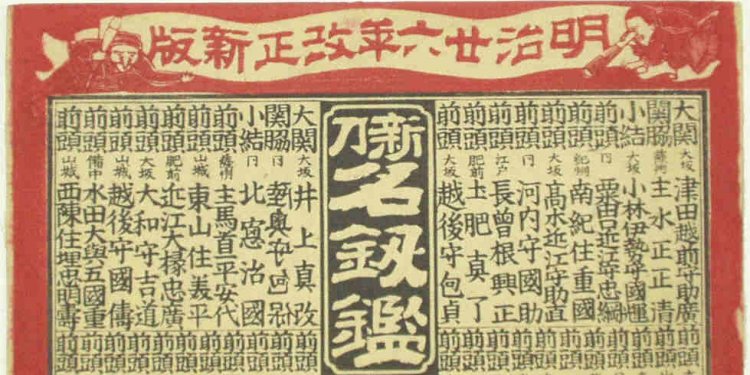 Jesters on sword banzuke, 1893