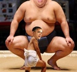 Chris Christie as a Sumo Wrestler