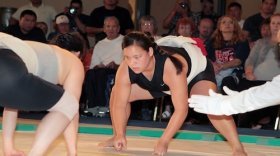 feminine Sumo Wrestlers Step Up to the Ring
