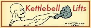 kettlebell lifts vintage strongman illustration